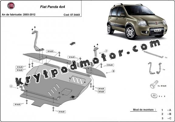 Kryt pod motor Fiat Panda 4x4