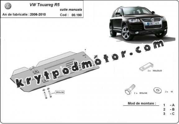 Kryt pod manuální převodovka VW Touareg 7L