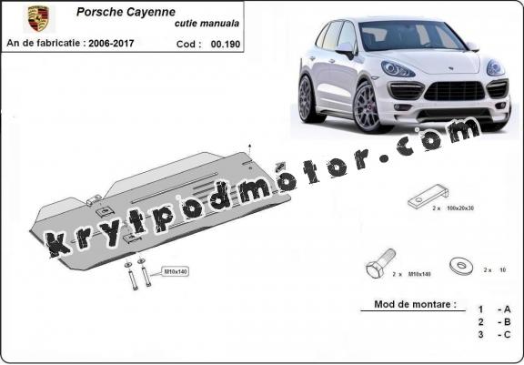 Kryt pod převodovka manuální Porsche Cayenne