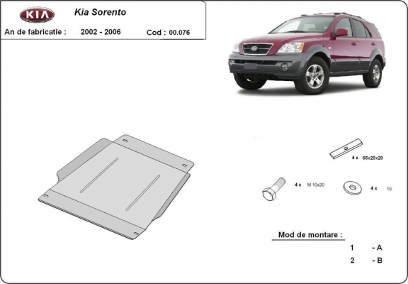 Kryt pod převodovka Kia Sorento