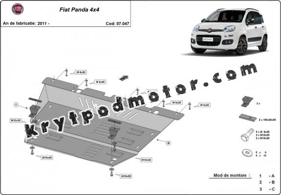 Kryt pod motor Fiat Panda 4x4