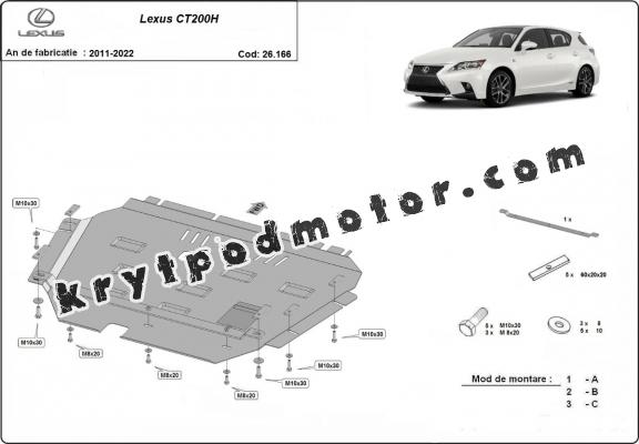 Kryt pod motor Lexus CT200H