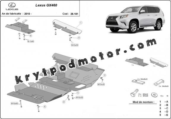 Kryt pod motor Lexus GX460