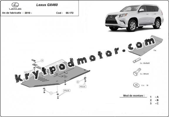 Kryt pod převodovka Lexus GX460