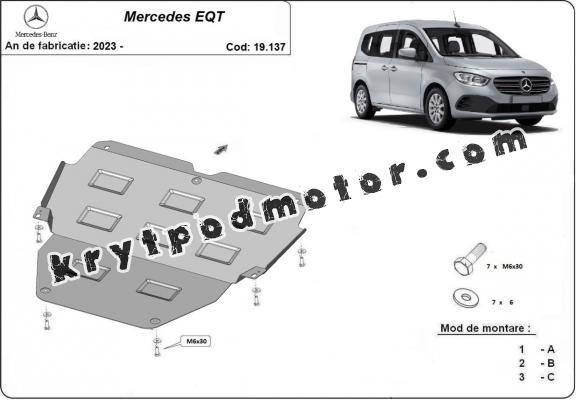 Kryt pod motor Mercedes EQT