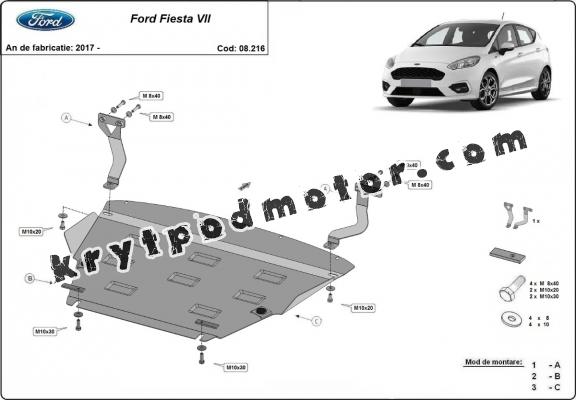 Kryt pod motor Ford Fiesta VII