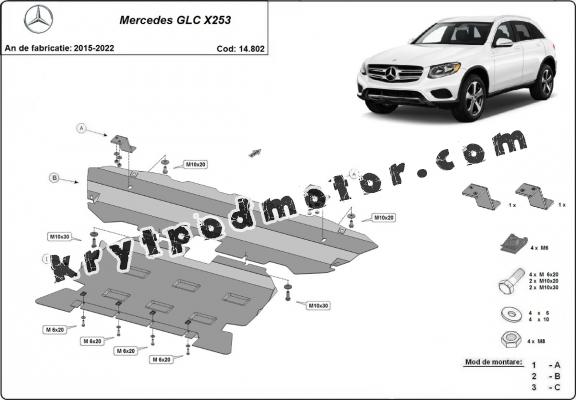 Kryt pod motor Mercedes GLC X253