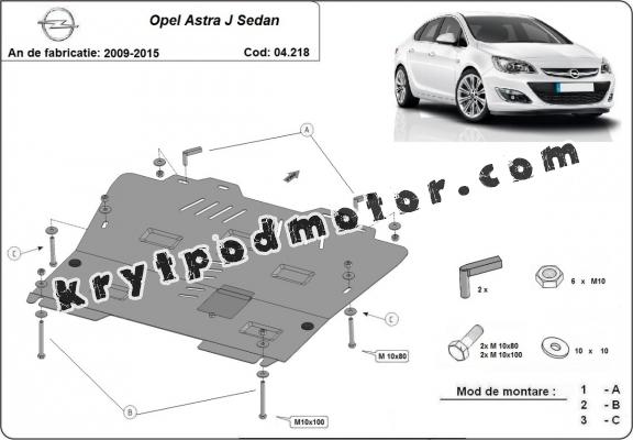 Kryt pod motor Opel Astra J Sedan