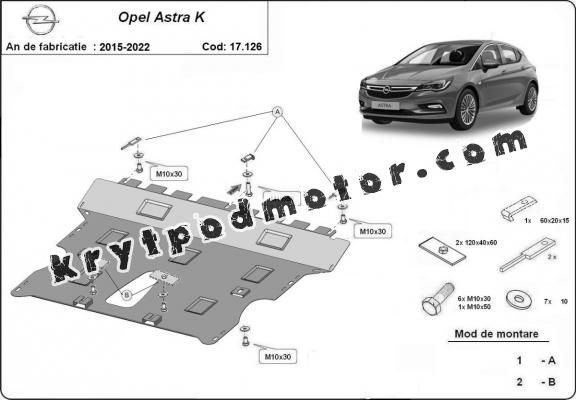 Kryt pod motor Opel Astra K