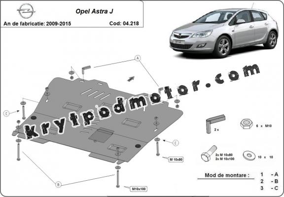 Kryt pod motor Opel Astra J