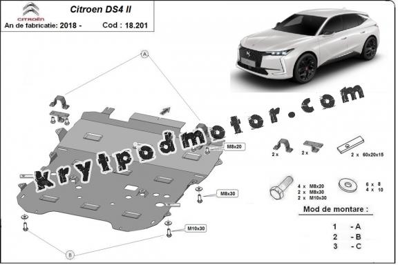 Kryt pod motor Citroen DS4 II