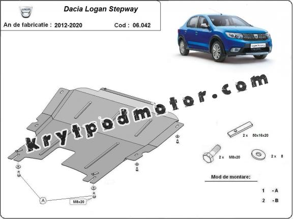 Kryt pod motor Dacia Logan 2 Stepway