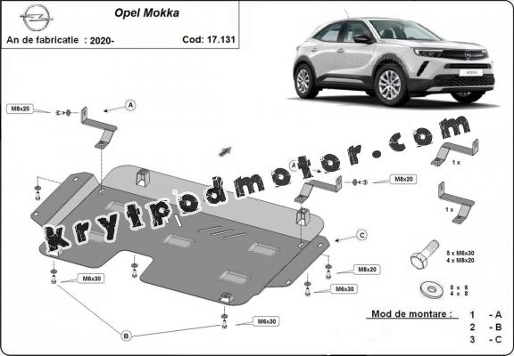 Kryt pod motor Opel Mokka