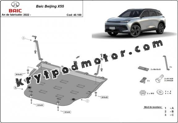 Kryt pod motor Baic Beijing X55