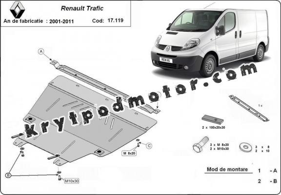 Kryt pod motor Renault Trafic