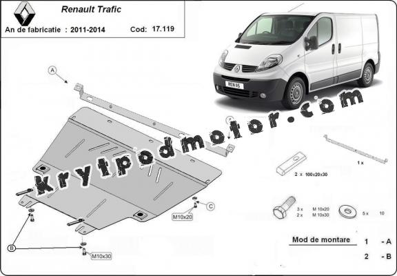 Kryt pod motor Renault Trafic (2011-2014)