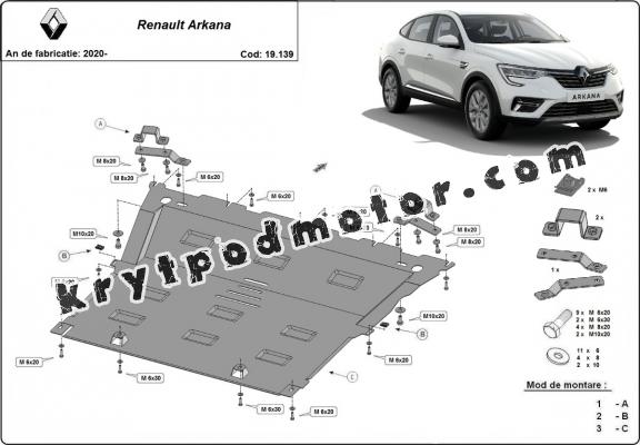 Kryt pod motor Renault Arkana