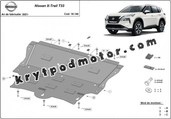 Kryt pod motor Nissan X-Trail T33