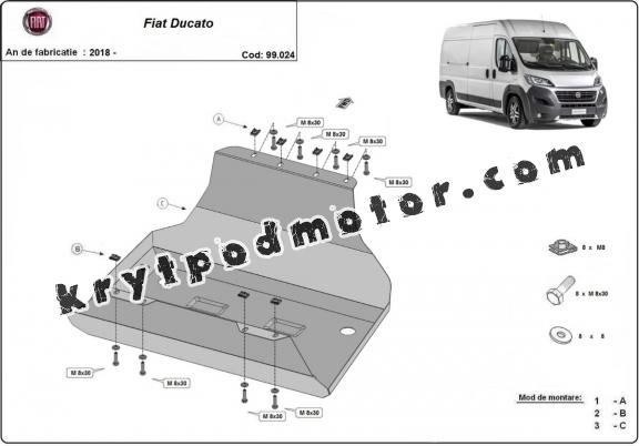 Kryt pod nádrž Fiat Ducato