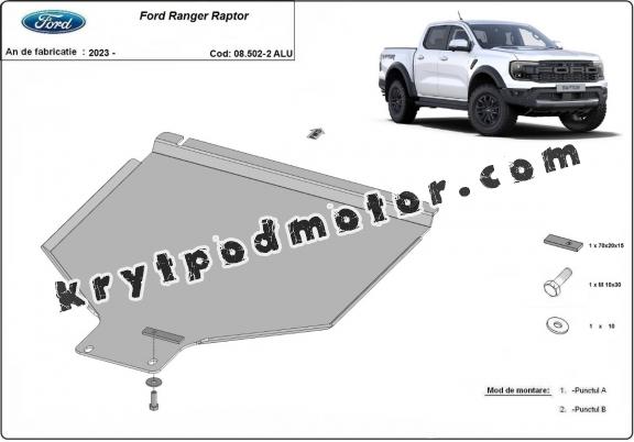 Hliník kryt pod převodovka Ford Ranger Raptor