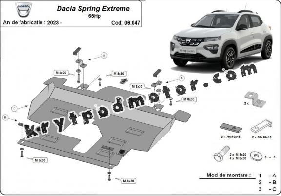 Kryt pod motor Dacia Spring Extreme