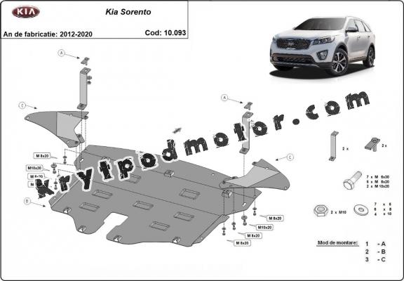 Kryt pod motor Kia Sorento UM