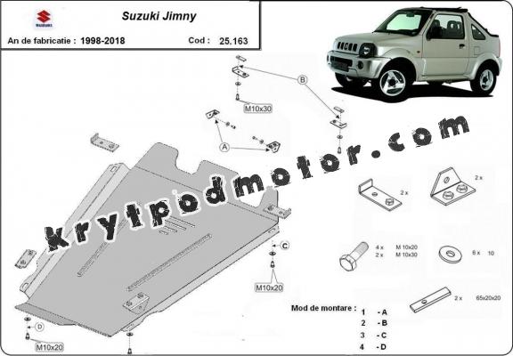 Kryt pod případ převodu Suzuki Jimny