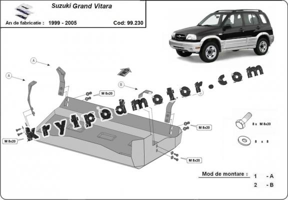 Kryt pod nádrž Nissan Suzuki Grand Vitara