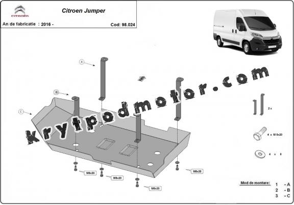Kryt pod AdBlue Citroen Jumper