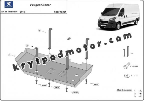 Kryt pod AdBlue Fiat Peugeot Boxer