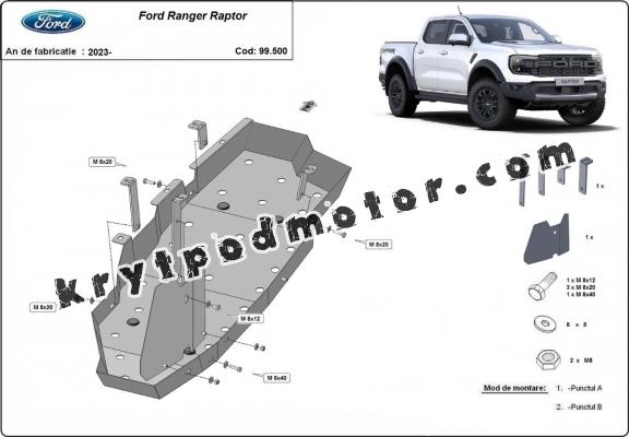 Kryt pod nádrž Ford Ranger Raptor