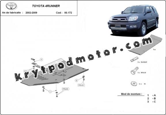 Hliník kryt pod převodovka Toyota 4Runner