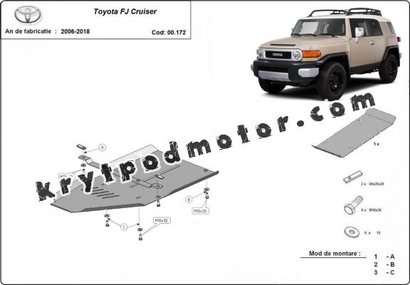 Hliník kryt pod převodovka Toyota FJ Cruiser