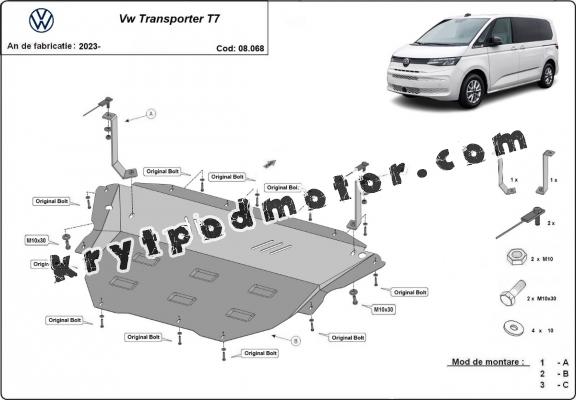 Kryt pod motor Volkswagen Transporter T7 Van
