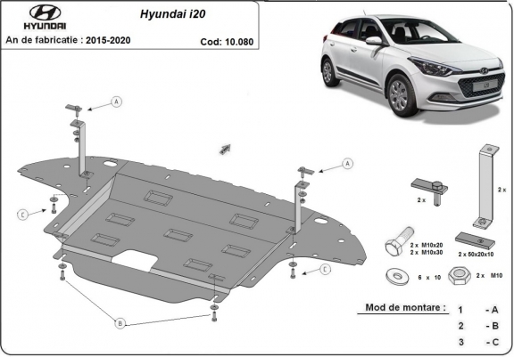 Kryt pod motor Hyundai i20