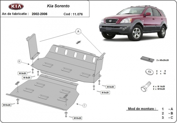 Kryt pod motor Kia Sorento