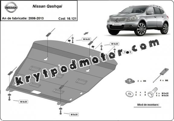 Kryt pod motor Nissan Qashqai J10