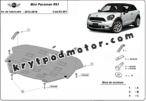 Kryt pod motor Mini Paceman R61