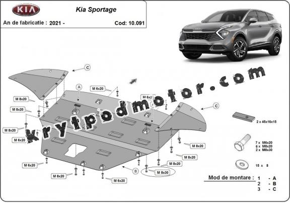 Kryt pod motor Kia Sportage