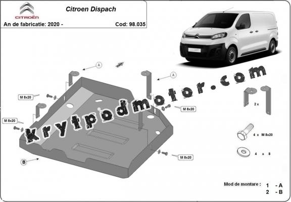 Kryt pod AdBlue Citroen Dispatch