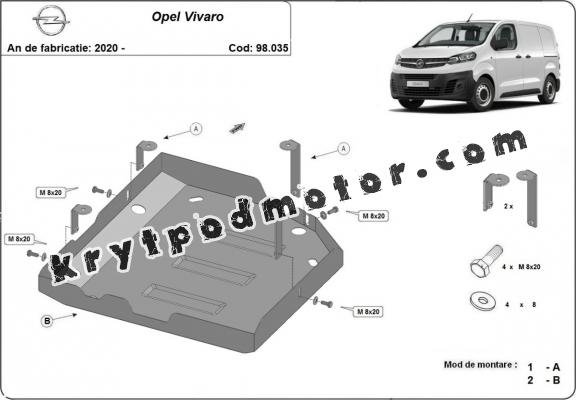 Kryt pod AdBlue Opel Vivaro C 