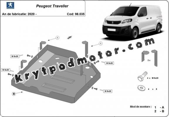 Kryt pod AdBlue Peugeot Traveller