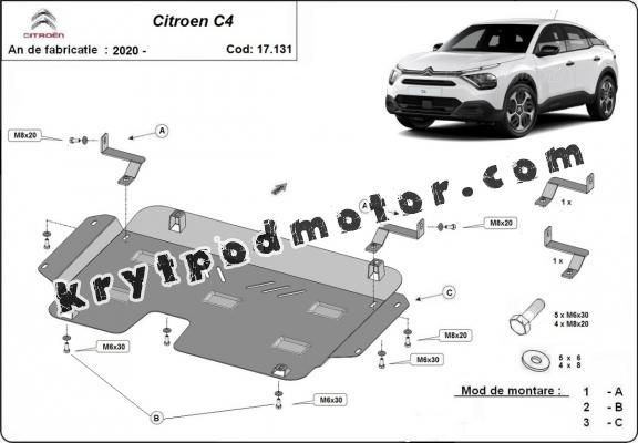 Kryt pod motor Citroen C4