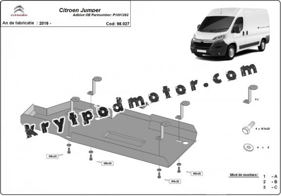 Kryt pod AdBlue Citroen Jumper