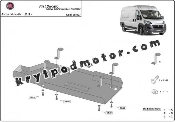 Kryt pod AdBlue Fiat Ducato