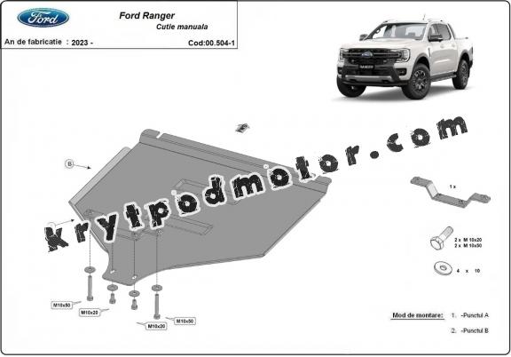 Kryt pod manuální převodovka  Ford Ranger