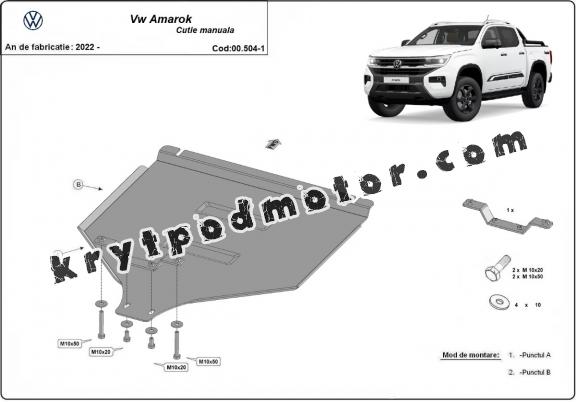 Kryt pod manuální převodovka  Volkswagen Amarok