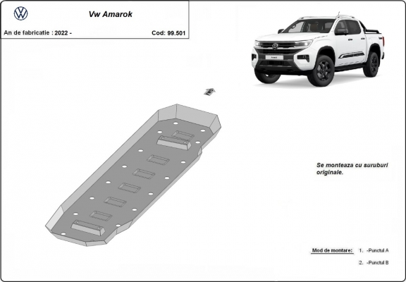 Kryt pod nádrž Volkswagen Amarok 2 