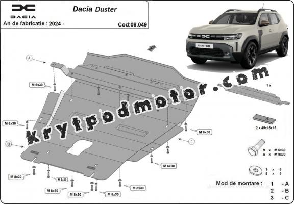 Kryt pod motor Dacia Duster - 4x4
