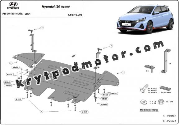 Kryt pod motor Hyundai i20 Hybrid